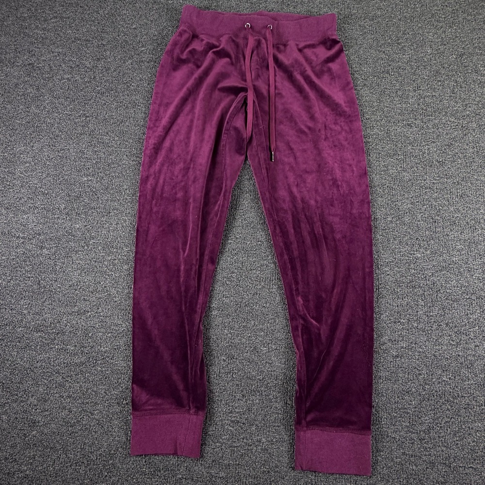 Champion Elite Joggers Womens S Velour Purple Drawstring EUC